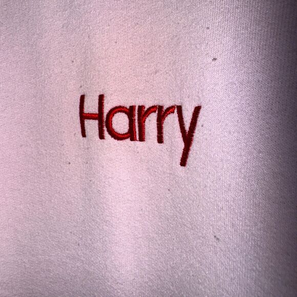 Official Harry Styles Pink Sweatshirt Women's M TPWK Authentic Embroidered Top - Picture 3 of 7